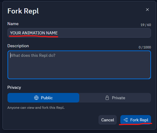 Fork Modal